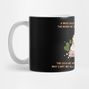 A wise old owl lived in an oak nursery rhyme Mug